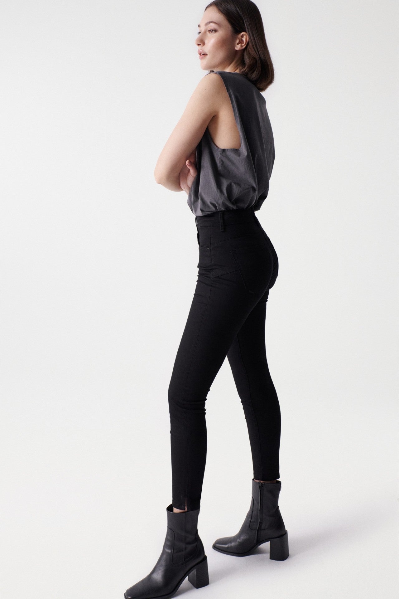 JEAN FAITH PUSH IN CROPPED SKINNY 21001300000