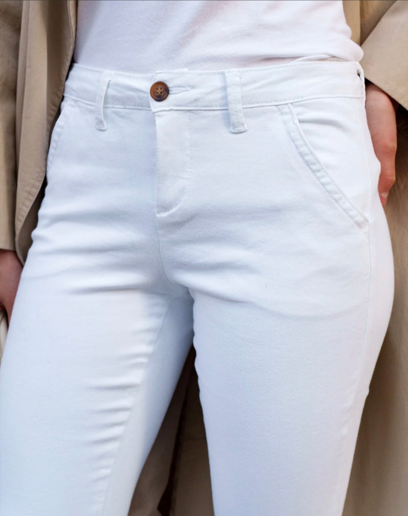 Pantalon Chino Blanc