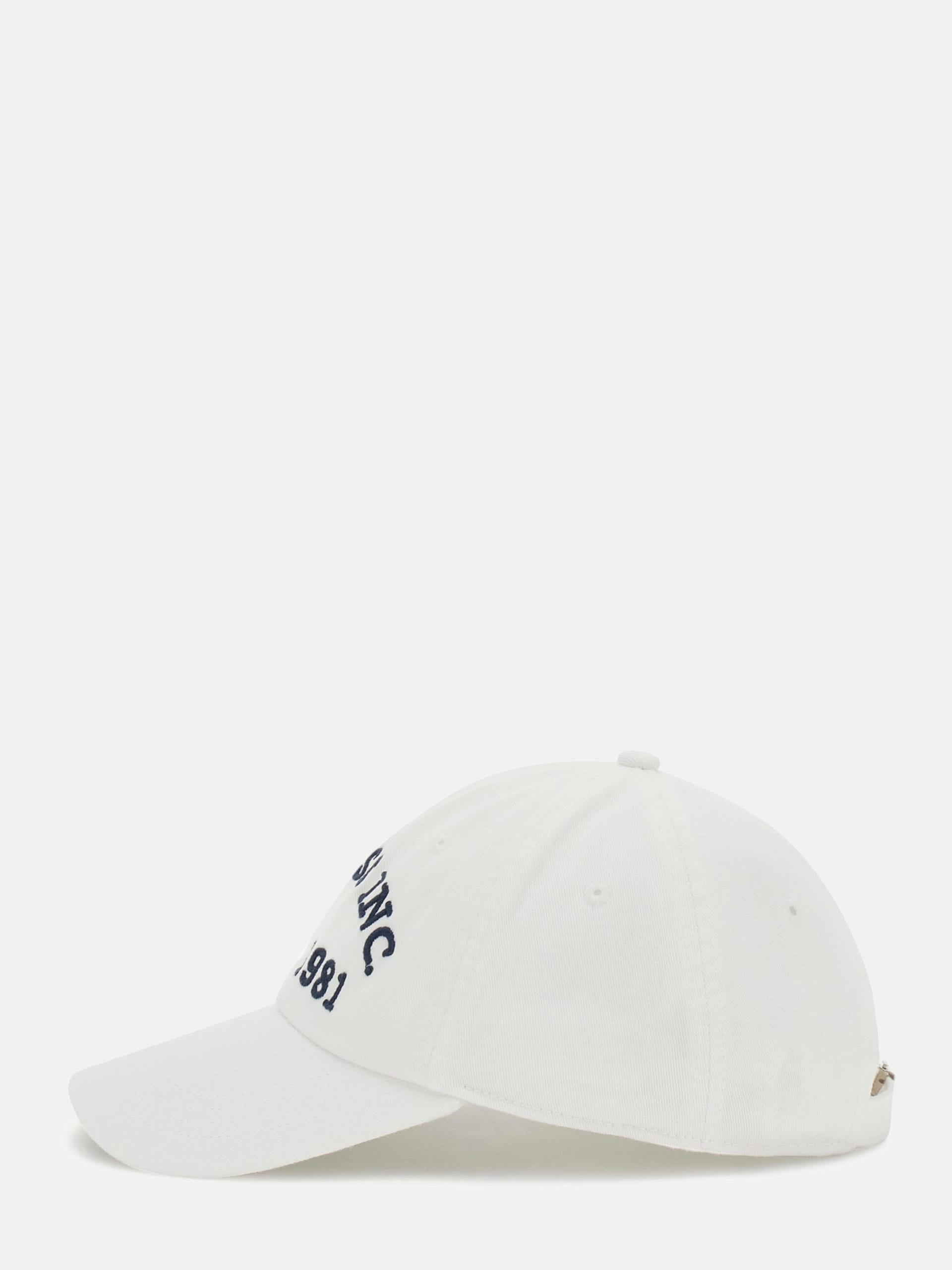 CASQUETTE INSCRIPTION LOGO BLANC