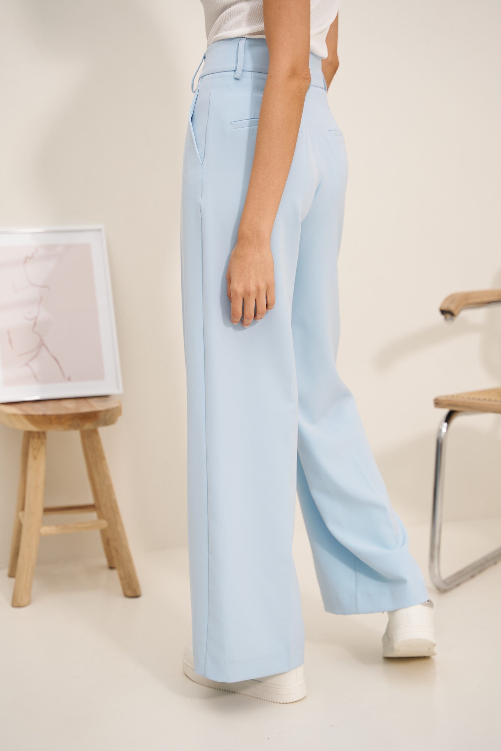 Pantalon large Light Blue