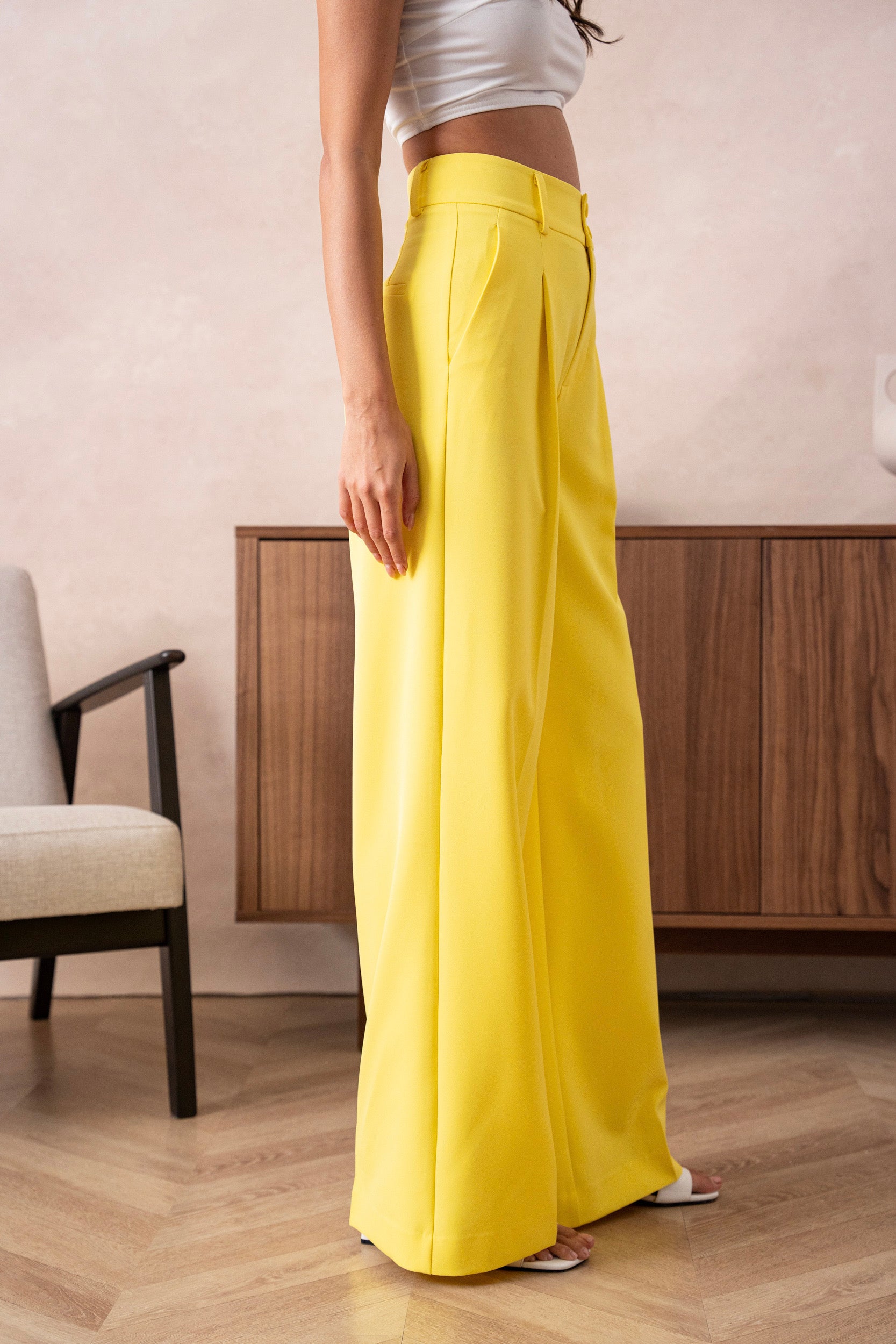 Pantalon large Yellow