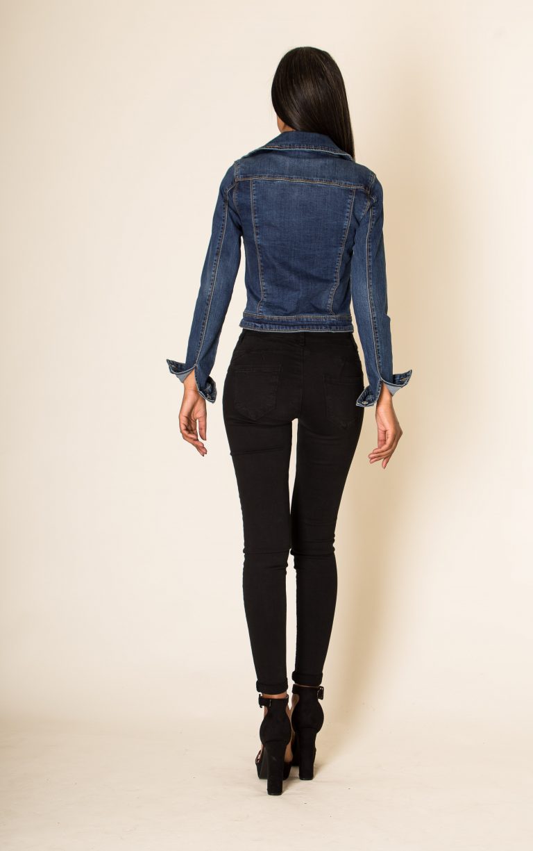 VESTE PERFECTO EN COULEUR DENIM