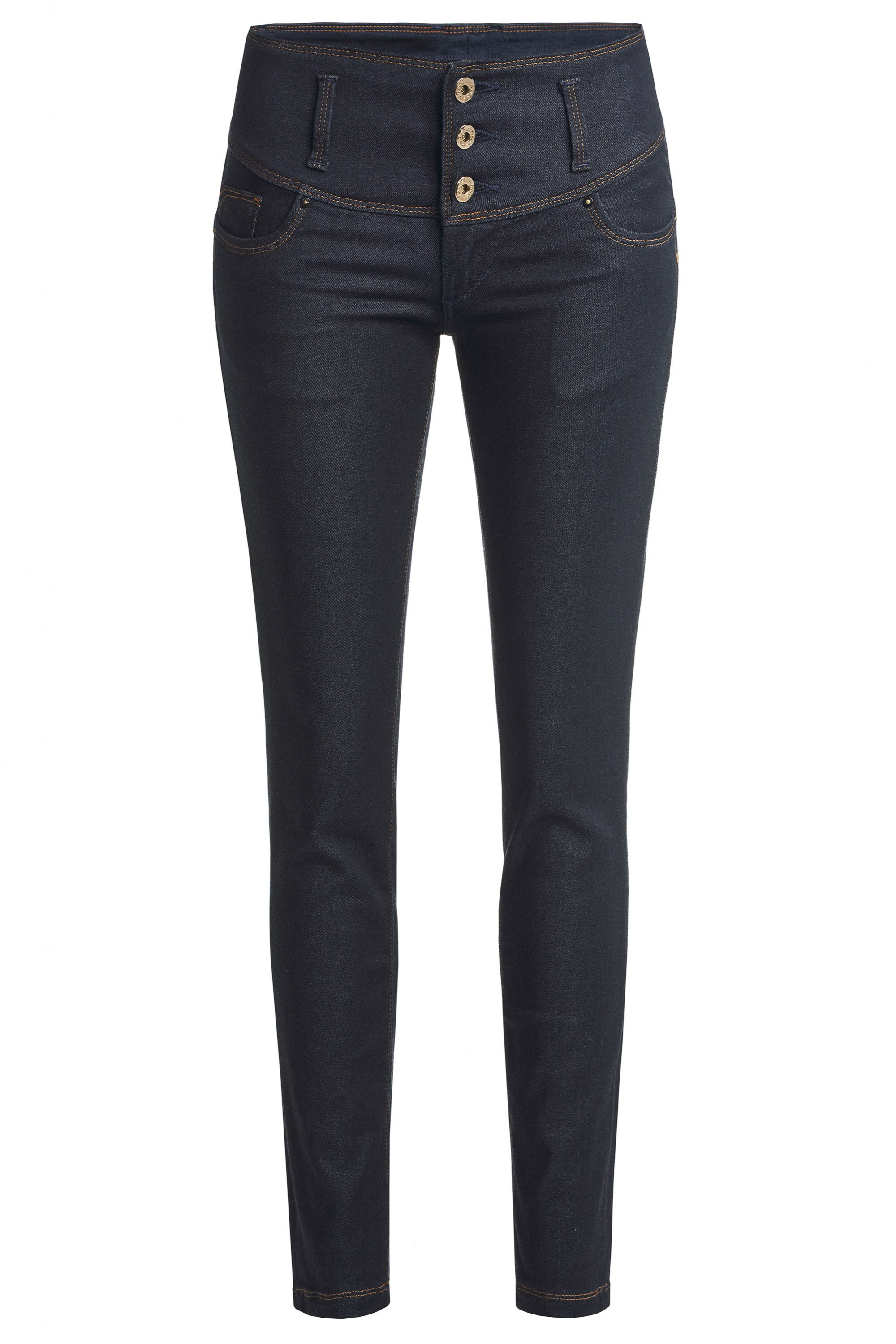 JEANS MYSTERY PUSH UP BLEU FONCÉ DÉTAIL SWAROVSKI