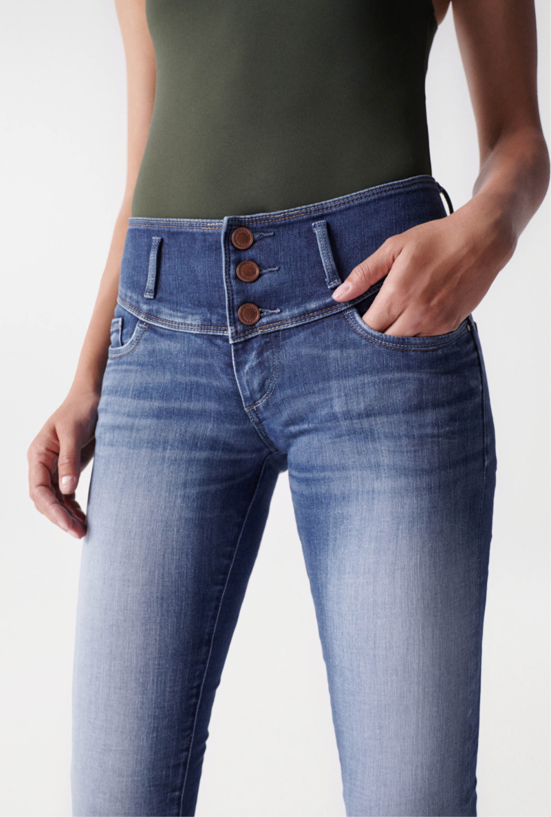 JEANS MYSTERY PUSH UP BLEU SKINNY 119088
