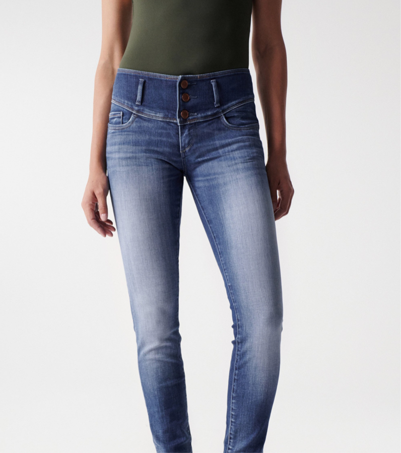 JEANS MYSTERY PUSH UP BLEU SKINNY 119088