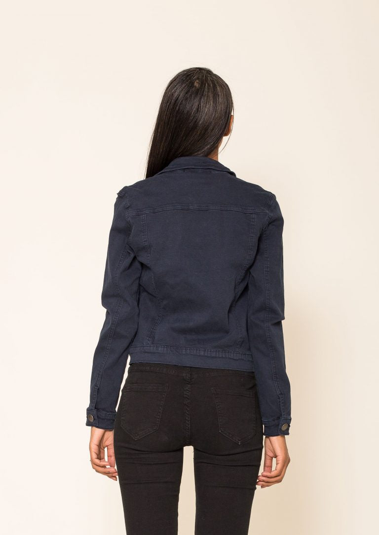 VESTE EN JEAN DE COULEUR MARINE