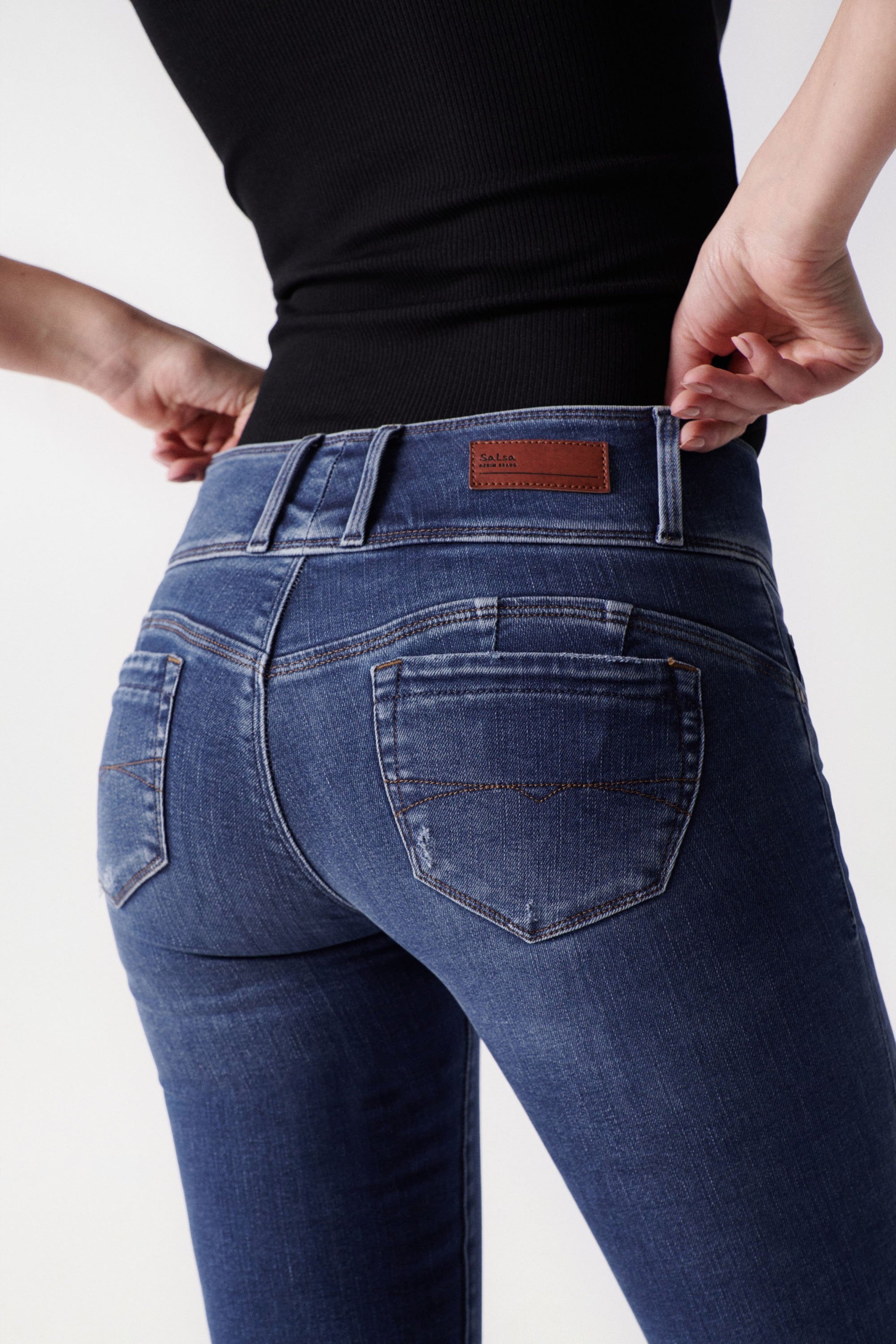 JEANS MYSTERY PUSH UP BLEU SLIM 123310
