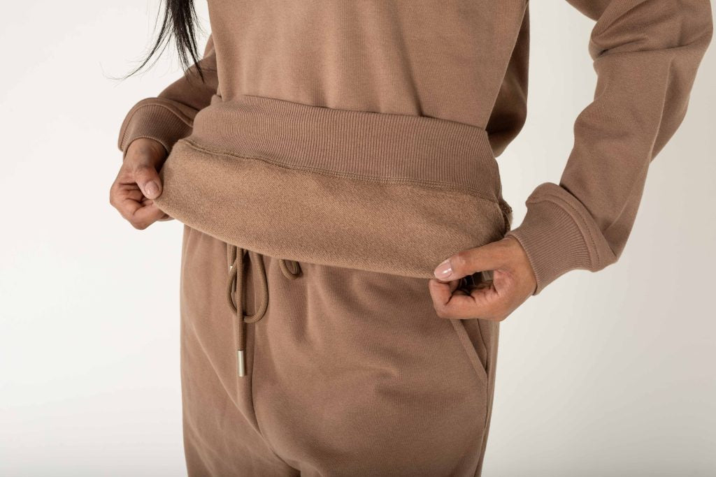 ENSEMBLE JOGGING 2 PIÈCES  COULEUR TAUPE