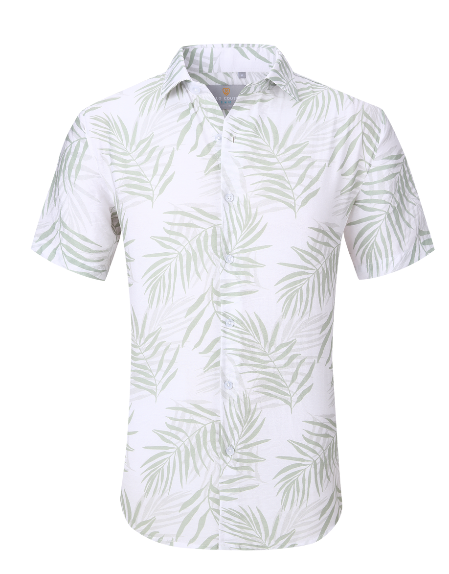 CHEMISE MANCHE STYLE HAWAÏ MINT