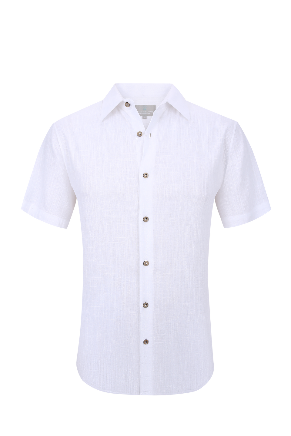CHEMISE MANCHE COURTE EN LIN BLANC