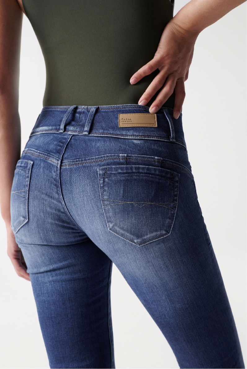 JEANS MYSTERY PUSH UP BLEU SKINNY 119088