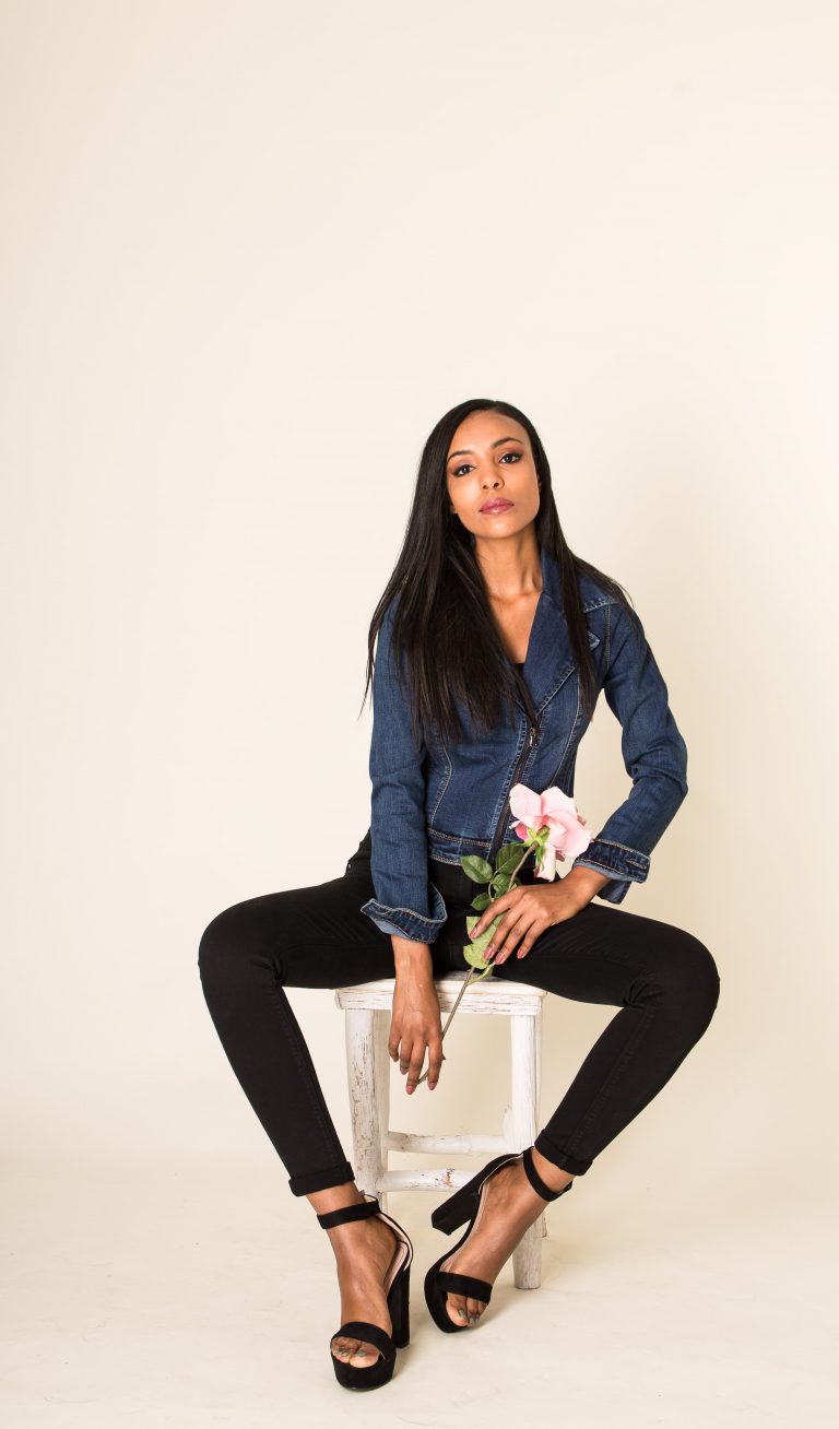 VESTE PERFECTO EN COULEUR DENIM