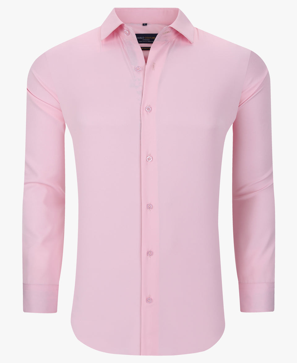 CHEMISE MANCHE LONGUE ROSE
