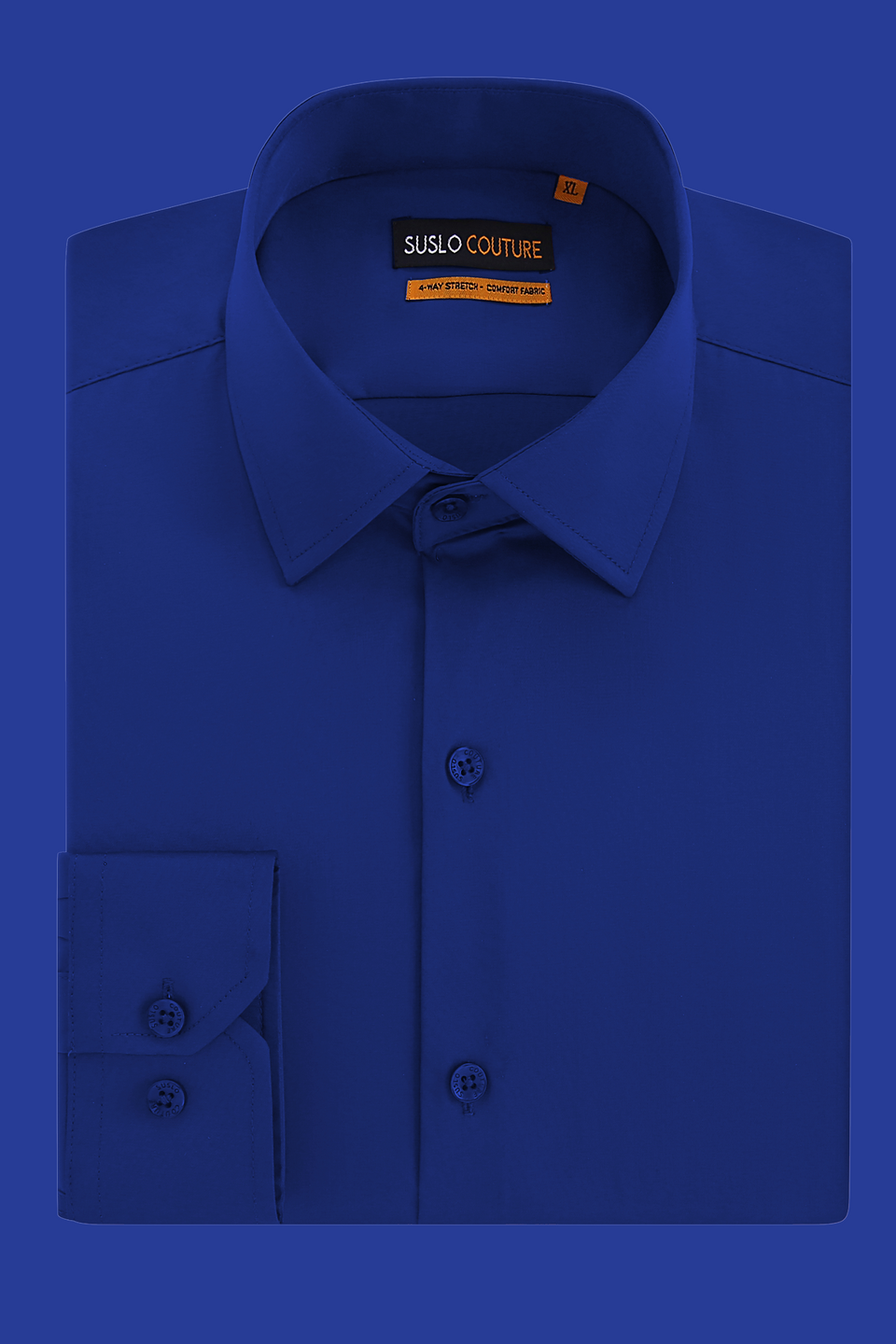 CHEMISE MANCHE LONGUE ROYALE BLUE