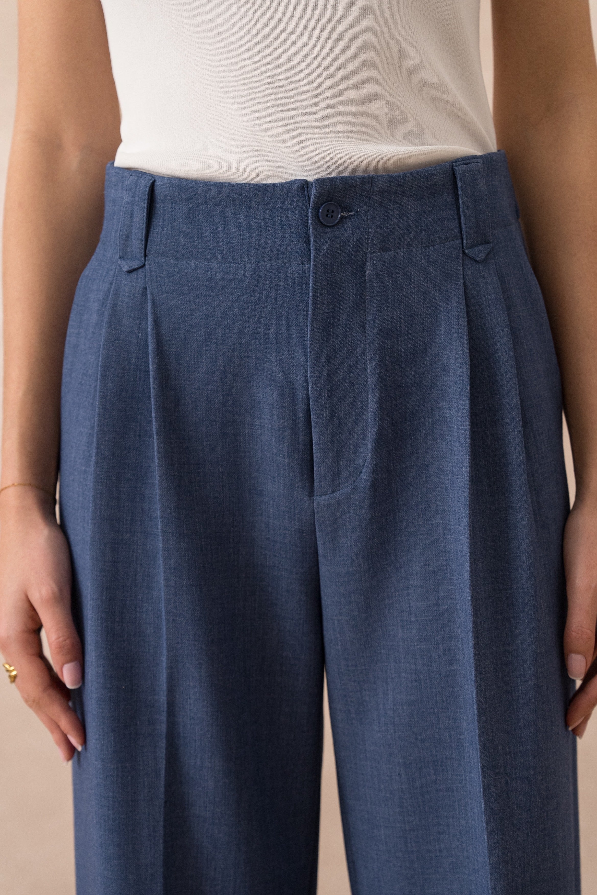 Pantalon large Denim