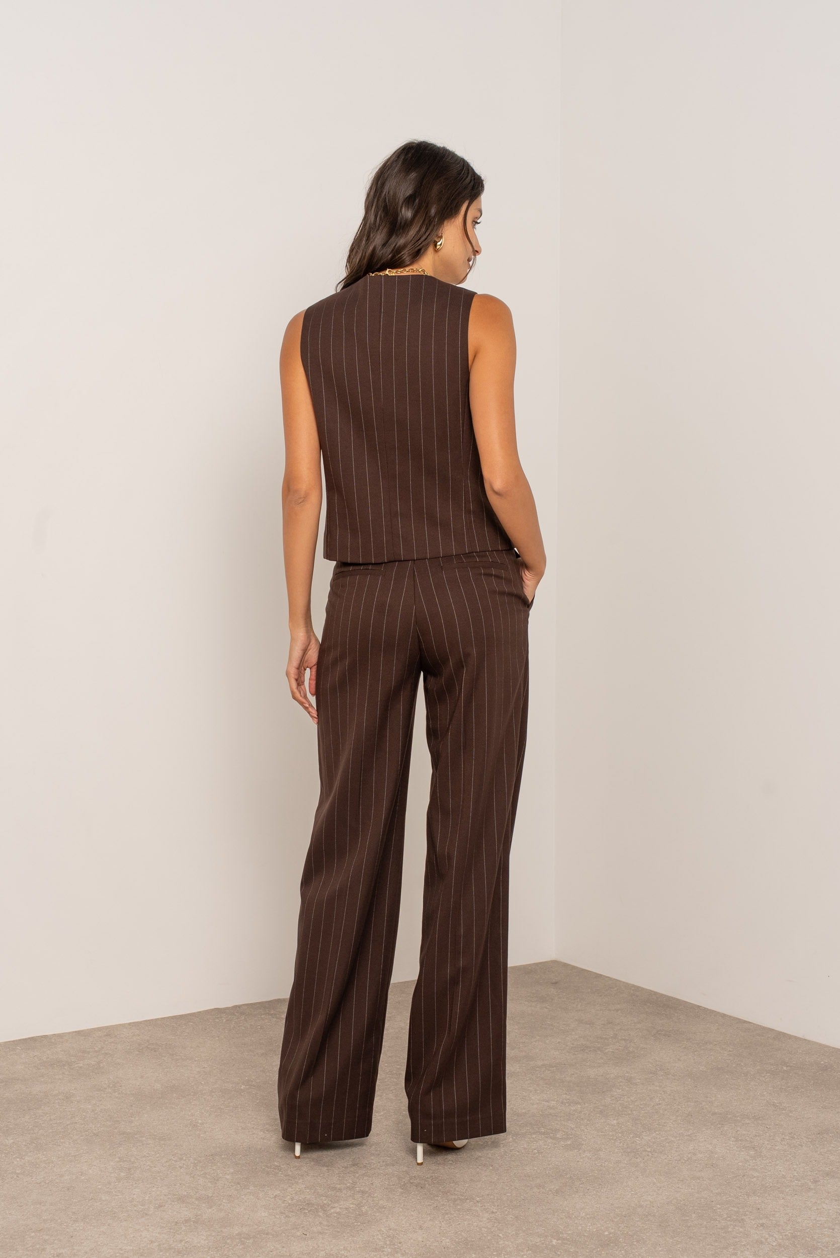 Ensemble Gilet + Pantalon Coffee