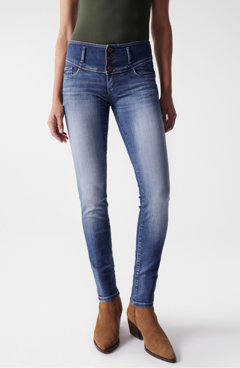 JEANS MYSTERY PUSH UP BLEU SKINNY 119088