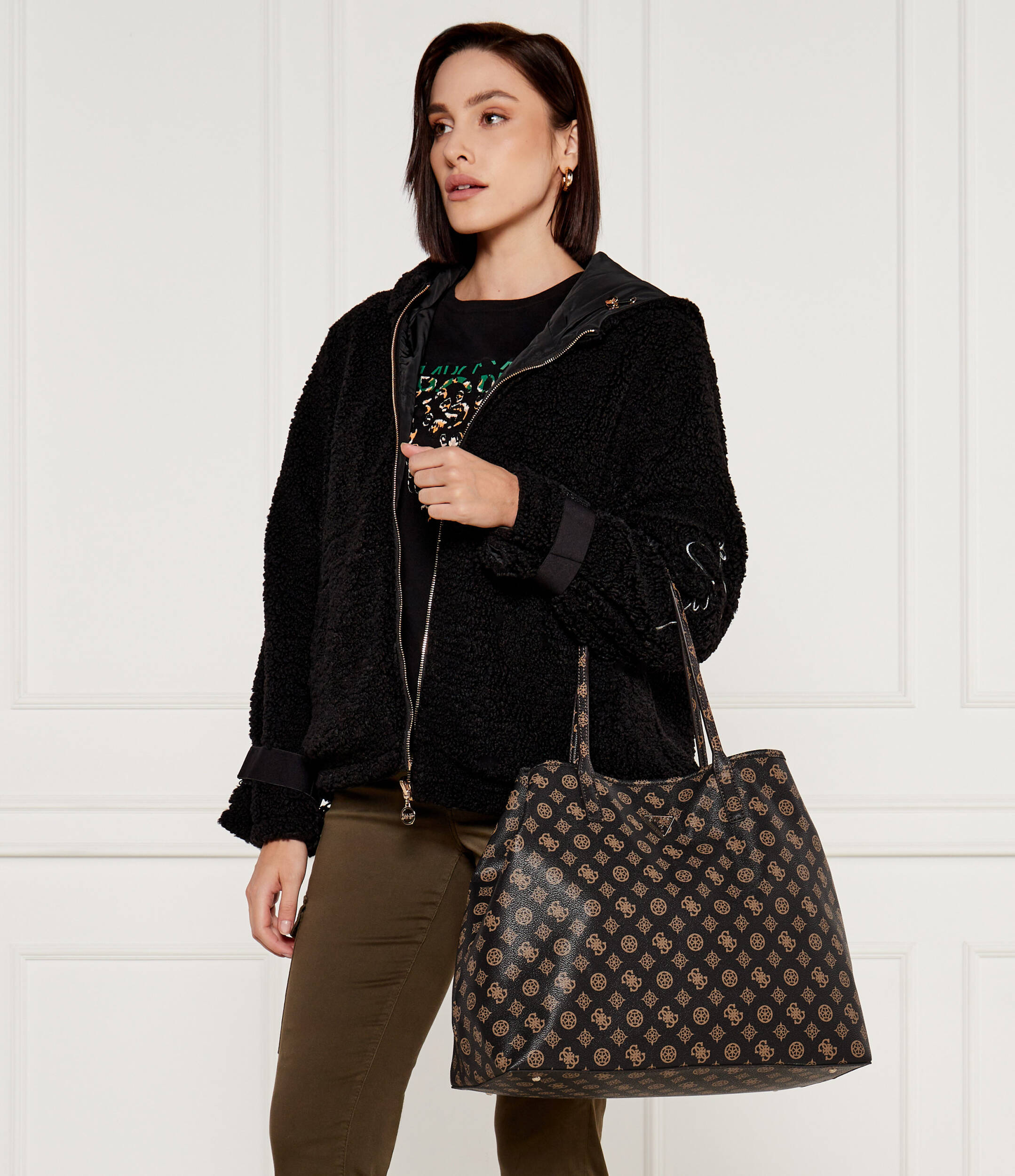 TOTE DONNA GUESS BROWN