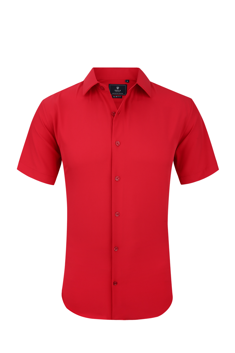 CHEMISE MANCHE COURTE ROUGE