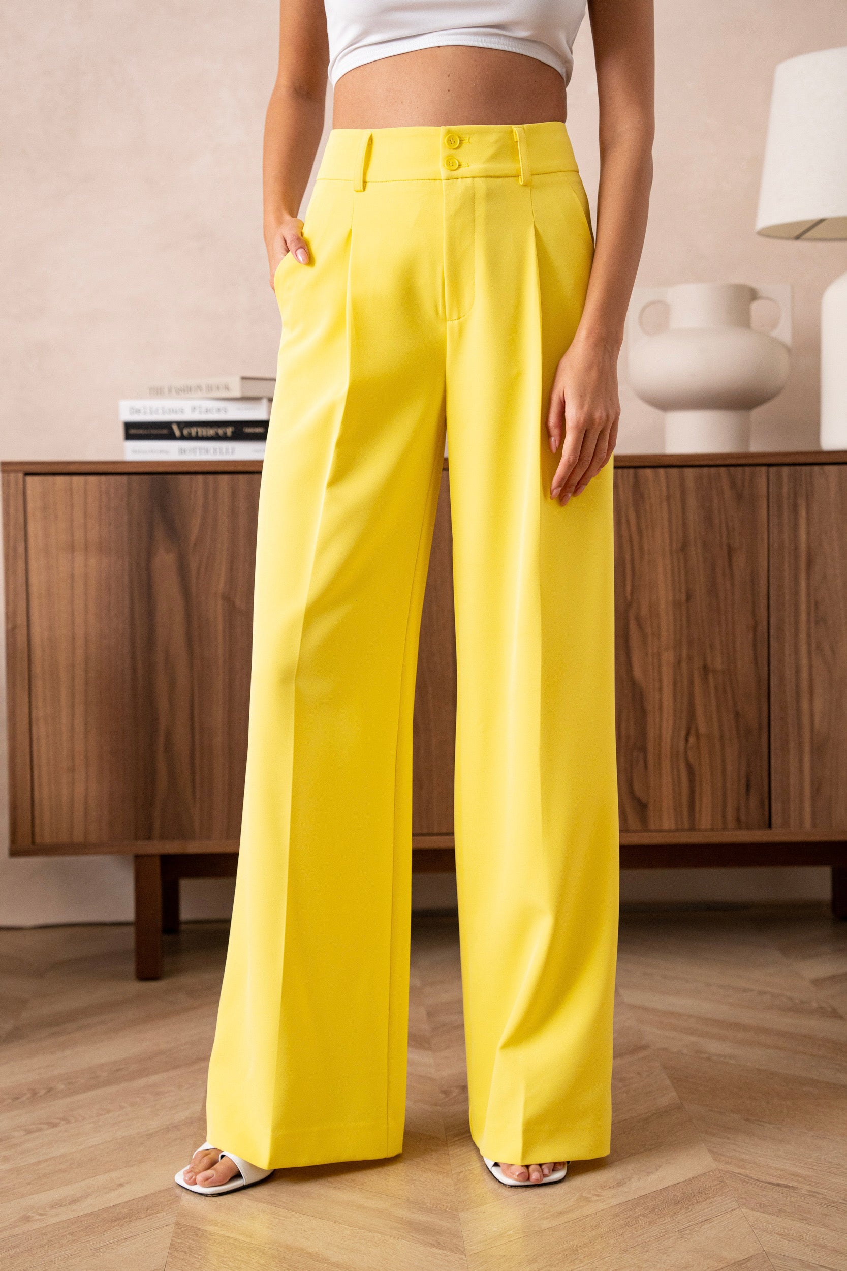 Pantalon large Yellow