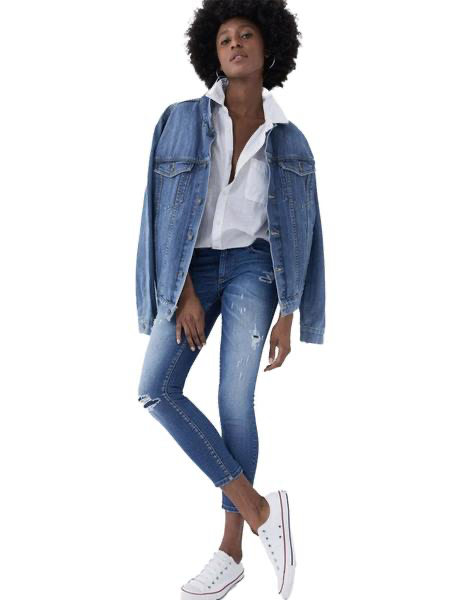JEAN PUSH WONDER SKINNY DESTROY 126008